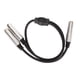 thumbnail image 1 of Cable De 6,35 Mm A Doble De 6,35 Mm, Conector Chapado En Oro Transparente Hembra A Hembra Plug And Play Cable Divisor En Y Resistente De 6,35 Mm Para Guitarras Para Micrófonos, 1 of 7