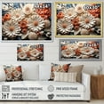thumbnail image 4 of Designart "Coral Blooms In Peach And White I" Abstract Botanicals Floater Framed Wall Decor, 4 of 5