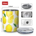thumbnail image 4 of 12oz Coffee Tumblers Lemon Stainless Steel Vacuum Insulated Travel Tumbler Coffee Cups Mug with Lid and Straw with Cleaning Brush for Cold & Hot Drinks, 4 of 5