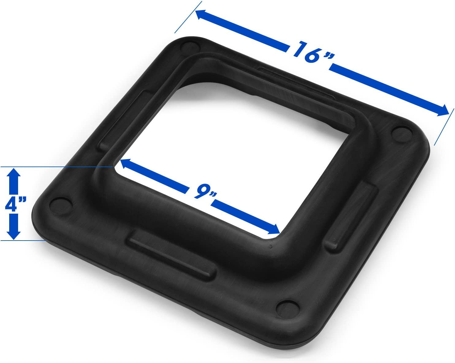 Yes4All Aerobic Risers for Step Platform - 16 x 16 x 2.2 in, Black (A pair)
