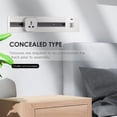 thumbnail image 4 of TFixol KKmoon Removable Electrical Outlet Track System Concealed Type 6000W High Power Track System Movable Wall Outlet Extender Wireless Power Strip Sliding Rail Cables Management Compartment for Hom, 4 of 7