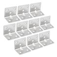 thumbnail image 1 of Unique Bargains 10 Pcs 31mmx31mmx38mm Attache d'Angle en Acier Inoxydable Support en Forme de L, 1 of 1