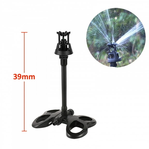 Rotating Swing Sprinkler With Extension Holder Flower Bed Yard Oscillating Irrigation Sprayer Lawn Garden Flower Watering Nozzle