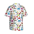 thumbnail image 2 of Daiia Summer Hawaiian Shirt for Men Gentle Cotton Regular Short Sleeve Casual-Small, 2 of 9