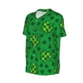 thumbnail image 2 of Balery St Patrick's Day5 Baseball Jersey for Men Casual Button Down Shirts Short Sleeve Active Team Sports Uniform-XX-Large, 2 of 9