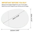 thumbnail image 4 of Unique Bargains 1pc Driver Left Side LH Mirror Glass w/ Adhesive for BMW Mini Cooper 2007-2015, 4 of 7