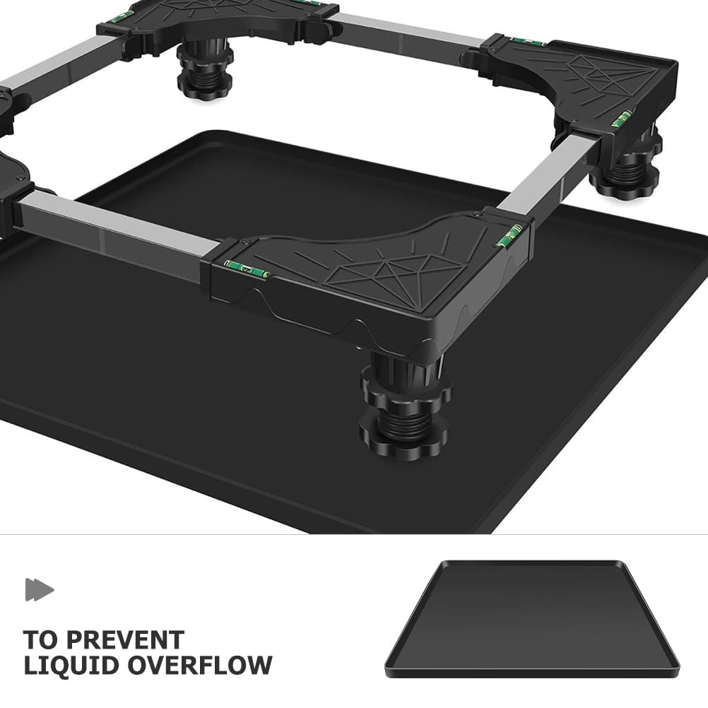 Pawsdot Fridge Drip Mat Drip Tray Black Silicone Prevent Leaks Appliance Protection 1Pack