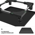 thumbnail image 7 of Beaupretty Mini Fridge Trays for Floors Black Silicone Protect Floors for Home Use 1Pack, 7 of 7