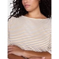 thumbnail image 4 of Terra & Sky Women’s Plus Dropped Shoulder Top with Elbow Length Puff Sleeves, Sizes 0X-5X, 4 of 5