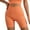 Orange, variant on ABATAB Yoga Shorts for Women High Waist Workout Butt Lifting Shorts Seamless Slim Ribbed Tight Gym Running Shorts