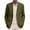 Army Green, variant on Men's 1-Button Long-Sleeve Blazer Casual Notched Lapel Autumn Jackets