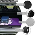 thumbnail image 6 of KEIAHUAN Purple Hibiscus Tribal Car Trunk Mat 29" x 39", Non Slip All Weather Cargo Liner Full Protection Universal Fit for Most Cars Suv Trucks, 6 of 6