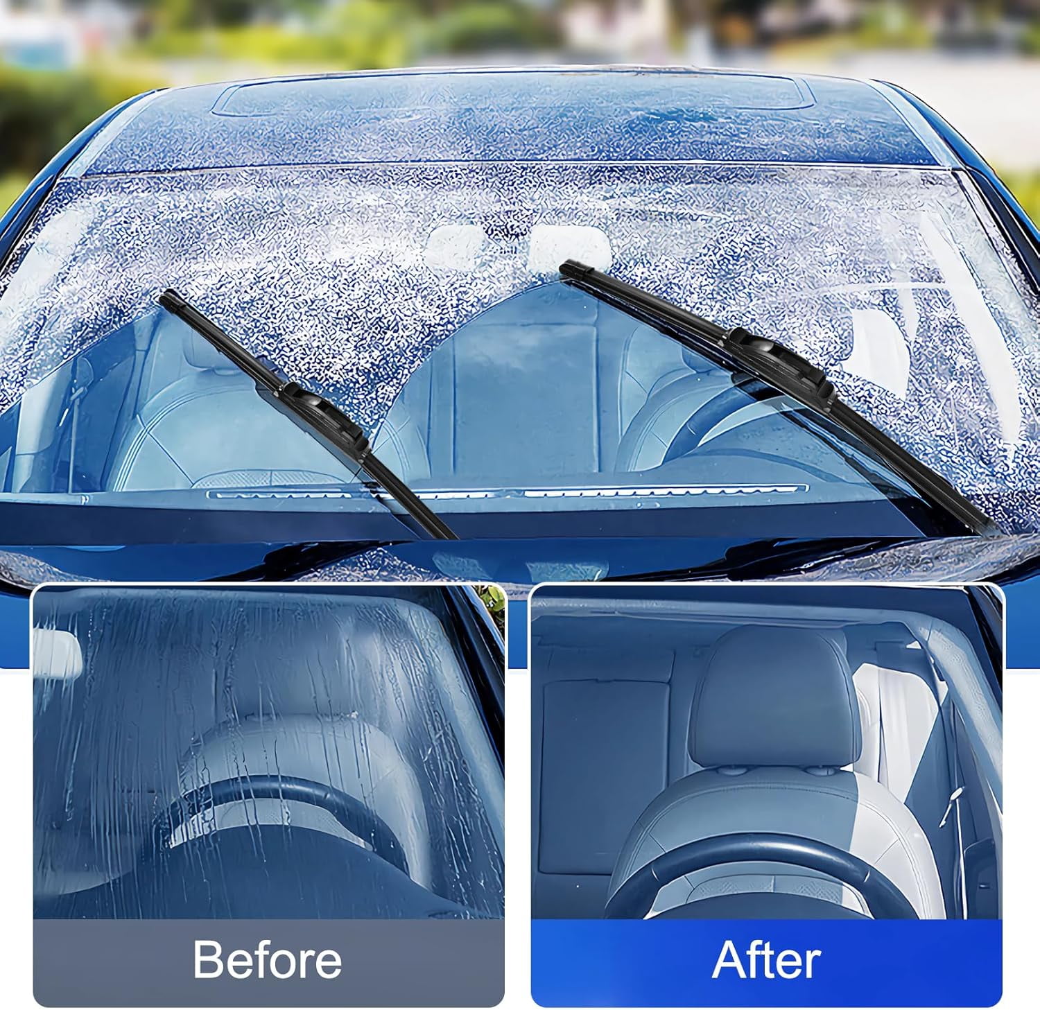 3 wipers Replacement for Lexus RX350 2010-2015,Lexus RX450h 2010-2015,Windshield Wiper Blades Original Equipment Replacement - 26"/22"/16" (Set of 3) U/J HOOK