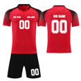 thumbnail image 1 of Custom Football Kit Set for Adult and Child, Name Number Team Logo DIY Family Match Personalized Jersey Shirt Shorts Set, Dad and Son Matching Outfits Watermelon Red L, 1 of 6