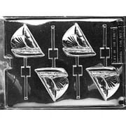 Cybrtrayd Life of the Party K012 Sailboat Sailing Seafaring Lolly Chocolate Candy Mold in Sealed Protective Poly Bag Imprinted with Copyrighted Cybrtrayd Molding Instructions