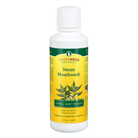 TheraNeem Neem Mouthwash, Herbal Mint | Freshens Breath, Supports Healthy Gums and Teeth