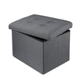 thumbnail image 1 of Otomana Hamtrion plegable con espacio de almacenamiento, color gris, 1 of 7
