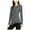 Black, variant on bar III Womens Zipper Detail Pullover Blouse, Black, X-Small