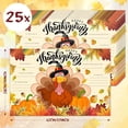 thumbnail image 2 of 25 Pieces Fall Leaves Happy Thanksgiving Placemats Disposable Paper Table Mats Thanksgiving Decor Table Mats Placemats Autumn Maple Leaves Place Mats 11 x 17 Inch for Kids (Turkey), 2 of 7