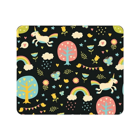 UPC: 0731969606827 | OTM Prints Black Mouse Pad  Fairytale Land