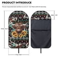thumbnail image 6 of KUIFORTI Boho Car Seat Cover Protector Front Seats Only Trendy Design Highland Cow Towel Seat Cover Reusable Car Seat Towel Cover Seat Protector for Suv Vans, 6 of 7