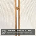 thumbnail image 4 of YSNW 47.5x27.25in 3-Panel Simple Steel Mesh Fireplace Screen, Fire Spark Guard Grate for Living Room Home Decor w/Rustic Worn Finish - Antique Gold, 4 of 14