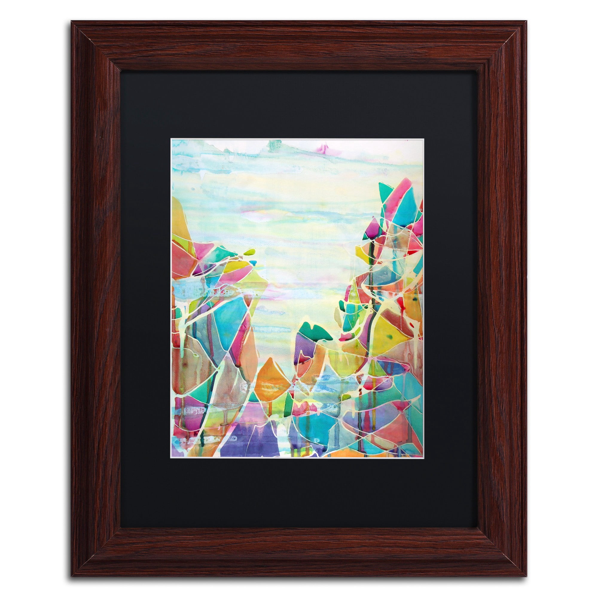 Trademark Fine Art "Pico de Orizaba" Canvas Art by Lauren Moss Black Matte, Wood Frame