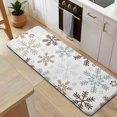 thumbnail image 5 of Light Christmas Snowflake Pattern Kitchen Rug Mat,Kitchen Runner Rugs Non Skid Washable,Decorative Kitchen Floor Mats for Kitchen,Sink,Laundry,17"x47.2", 5 of 7