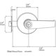 thumbnail image 2 of Interior Lock Bathroom Door Lock (with Key), 2 of 5