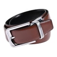 thumbnail image 2 of Hickok Cinturón Reversible de Piel Genuina para Hombre 34 mm Chestnut Noir, 2 of 5