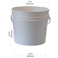 thumbnail image 3 of Plastic Bucket (10 Pack), 3.5 Gallon, White, RG503/10, 3 of 5