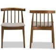 thumbnail image 4 of Baxton Studio Florence Dining Chair Wyatt Mid - Century Modern Walnut Wood Dining Chair - Set of 2, 4 of 8
