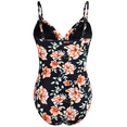 thumbnail image 6 of Hilor Womens One Piece Swimsuits Front Twist V Neck Shirred Bathing Suit Monokini Swimwear, 6 of 7