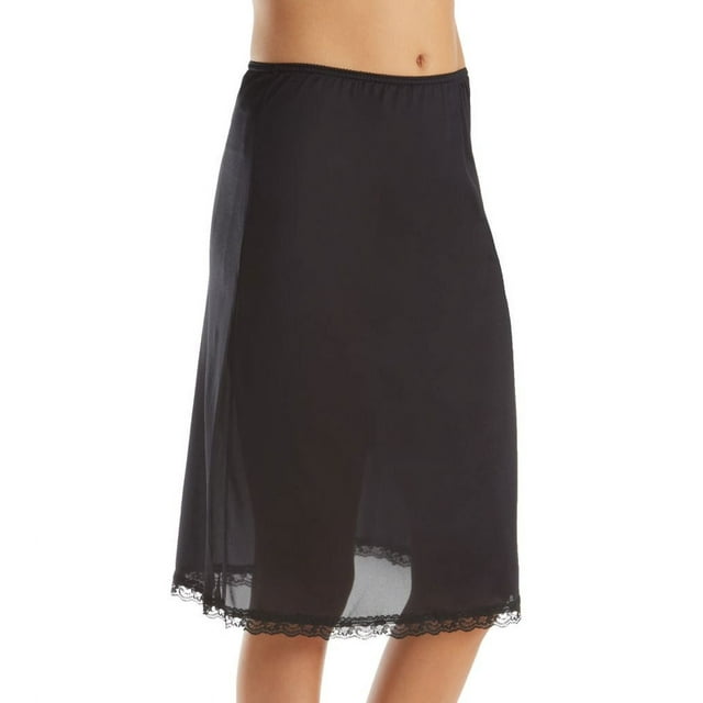 Combinaison Demi-Slip Shadowline 2725 Essentials pour Femme de 25 Po (Noir 2X)