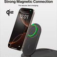 thumbnail image 6 of Belkin 3-in-1 MagSafe-Compatible Charger 15W, Foldable Qi2-Certified Wireless Charging Station - Black, 6 of 9