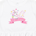 thumbnail image 4 of Inktastic I'm Four Cute Unicorn 4th Birthday Girls Toddler Dress, 4 of 5