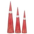 thumbnail image 4 of Raz Imports Holiday Heritage 16" Cone Santa, Set of 3, 4 of 5