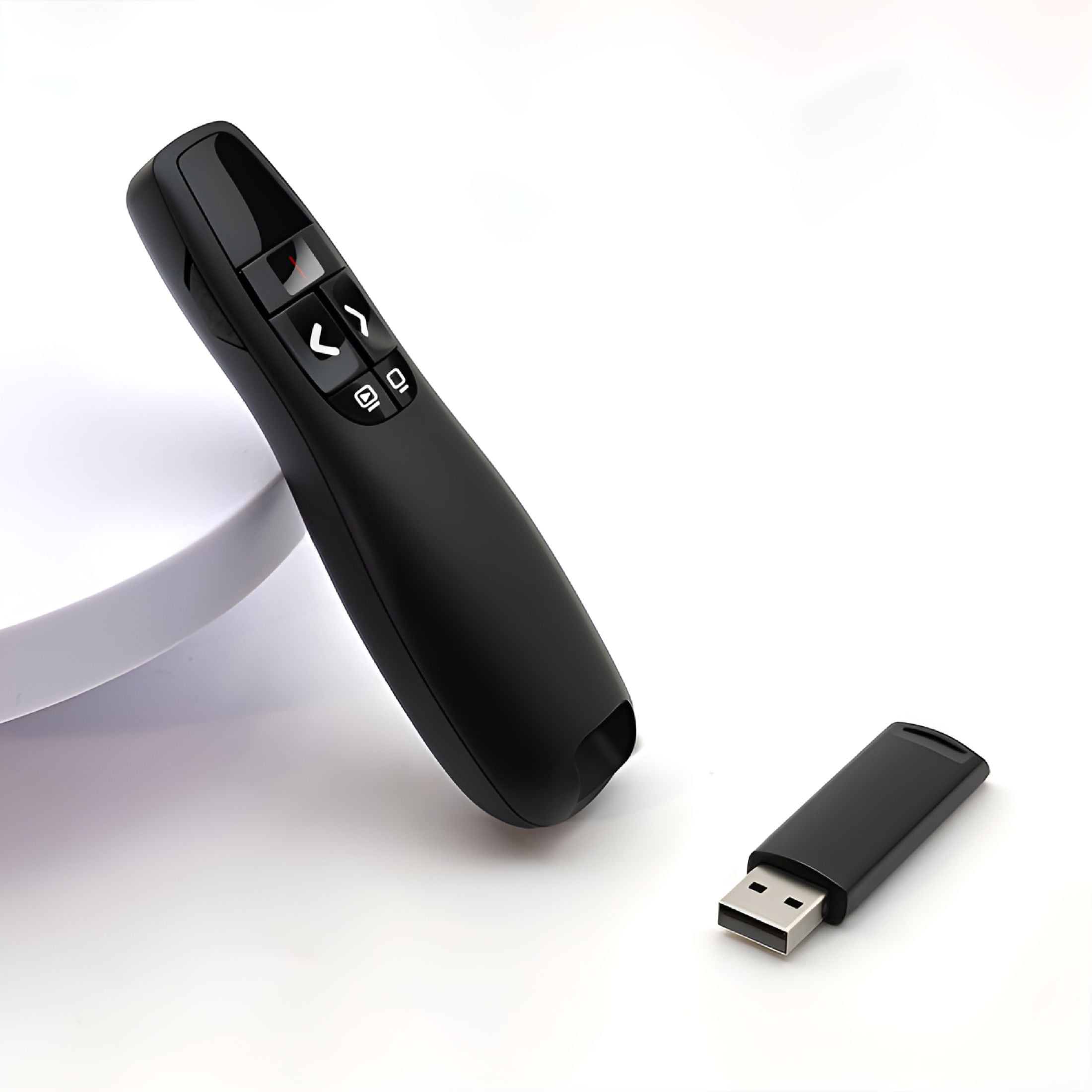 GJX 2026 New 2.4Ghz Usb Wireless Presenter Red Laser Pointer Ppt Remote Control for Powerpoint Presentation Powerpoint Clicker with Laser Pointer