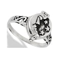 thumbnail image 4 of Moon Star Potion Locket Opening Ring .925 Sterling Silver Band Jewelry Female Male Unisex Size 7, 4 of 4