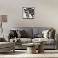 thumbnail image 2 of Stupell Industries King Monochromatic Horse Portrait Animals Painting Brown Floater Framed Canvas Art Print Wall Art, 18 x 18, 2 of 9