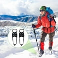 thumbnail image 4 of Darzheoy Non Slip Gripper Spikes for Shoes, Universal Non-Slip Gripper Spikes with 6 Tooth Steel Nails, Cleats Ice Snow Grips Anti Slip Silicone for Hiking Walking Climbing Fishing, 4 of 6