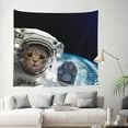 thumbnail image 2 of Daiia Cat Astronaut Pattern Tapestry 60x51 Inches Wall Hanging Tapestry Artistic Wall Hanging Bedroom Wall Decor Living Room Tapestry Dorm Room Decor, 2 of 9