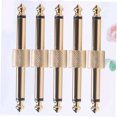 thumbnail image 7 of NICERIO 5Pcs Guitar Pedal Connector 6.35mm Golden Coupler for Space Saving Pedal Board Setup, 7 of 7