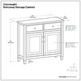 thumbnail image 4 of Connaught 40 inch Wide Solid Wood Traditional Entryway Storage Cabinet in White, 4 of 10