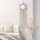 thumbnail image 3 of Espejo de pared decorativo bohemio con borlas y macramé para colgar en la pared, 3 of 5