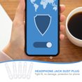 thumbnail image 2 of Pawsdot Phone Dust Plugs Transparent Earphone Jack Cover for Device 100Pcs, 2 of 5