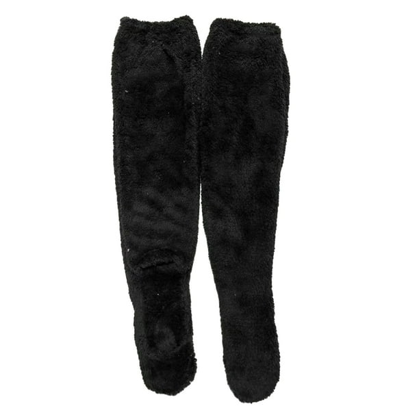Qarigey 2 unids/set calcetines calentadores de piernas suaves y peludos para máxima comodidad talla única para todos los calcetines hasta el Medias
