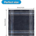thumbnail image 2 of 12 Pack 100% Cotton White Men's Pocket Squares & Handkerchiefs, Soft Breathable Gentleman's Hankies for Wedding, Formal Occasions, 2 of 5