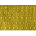 thumbnail image 1 of Ahgly Company Machine Washable Indoor Rectangle Trellis Yellow Modern Area Rugs, 3' x 5', 1 of 4