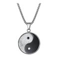 thumbnail image 1 of Yin And Yang Gossip Figure Necklace Titanium Steel Necklace Popular Jewelry---Product code 45041, 1 of 2
